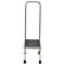 Vestil Stainless Steel Foot Stool w/Handrail, 1 Steps, 37 Overall Height, Stainless Steel, Silver FT-SS-1HR - alternate 2